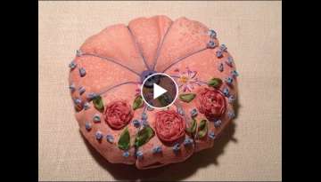  Embroidered pin cushion