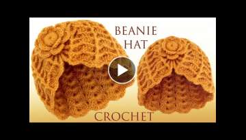 Gorra turbante FaÌcil a Crochet Punto 3D FantasiÌa en relieve tejido con ganchillo