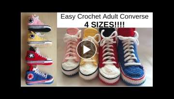 Easy Crochet Adult Converse