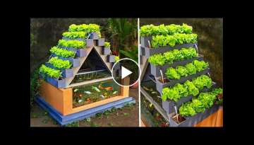  DIY aquaponics from ceramic tiles and cement