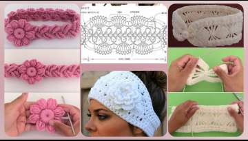 Crochet headbands for girls of all ages