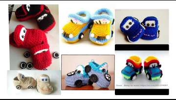FABRIC OF CAR SHAPED BABY SHOES