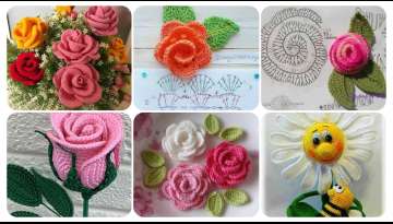 Beautiful and simple ideas on how to crochet roses