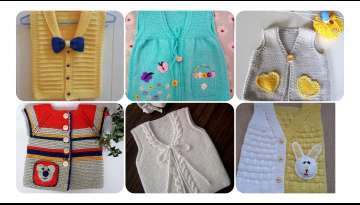 BABY VEST WITH SEAMLESS COLLAR STITCHING