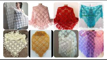 Make a floral shawl