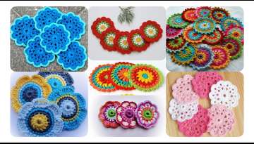 How to make a crocheted flower motif?