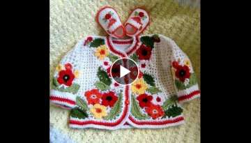 New Design in Hindi - Knitting Pattern | Woolen Embroidery | '' beautiful multicolored flower 