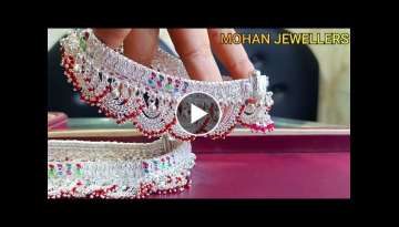 Latest Wedding Payal Design 2022 / Dulhan Payal Design / Silver Anklets Design 2022 