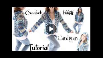 Short Hoodie Caribbean Queen Cardigan Crochet Tutorial