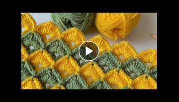 Crochet knit blanket pattern / how to make knit vest/ knitting bag pattern / Crochet