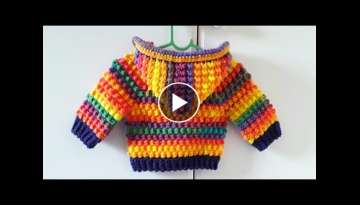  How to crochet baby hoodie 