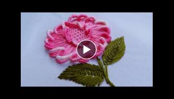 Hand Embroidery: Brazilian Embroidery Flower