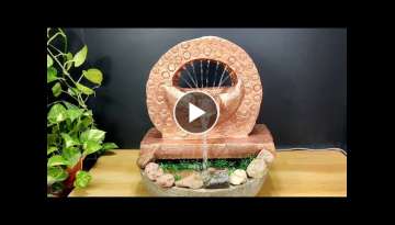 Amazing miracle waterfall fountain water fountain making at home