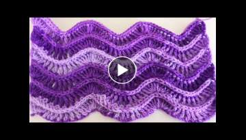 Crochet Water Wave Blanket Shawl Knitting Pattern Making
