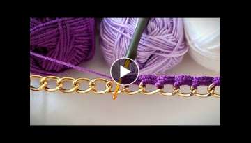 Easy necklace making Knitting Crochet