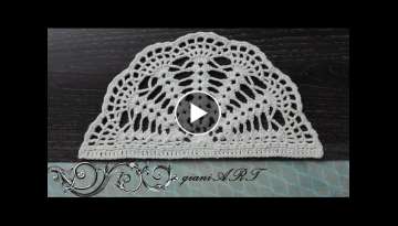 How to Crochet Half Circle Doily pattern
