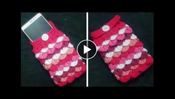 How to crochet crocodile stitch mobile cover