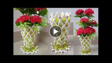 How to make flower vase 