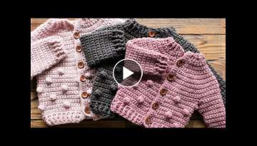 How to Crochet a Bobble Baby Sweater