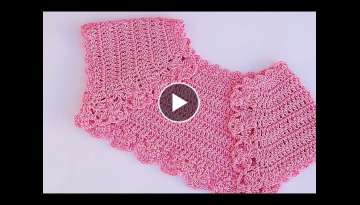 Very cute and simple crochet bolero 