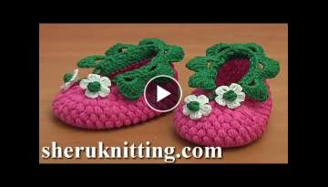 How to Crochet Raspberry Baby Booties Tutorial 83 Part 2 of 2