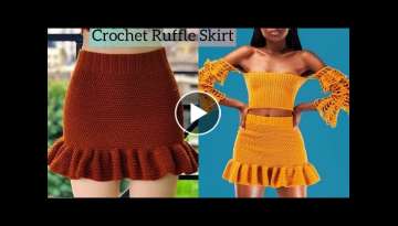 How To Crochet A Ruffle Skirt 