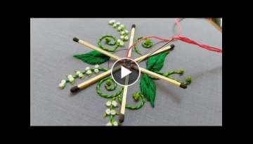 Amazing flower design with matchbox sticks|super easy flower design