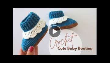 How To Crochet Cute Baby Booties For Beginners