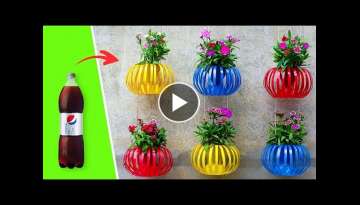 Recycle Plastic Bottles Into Hanging Lantern Flower Pots for Old Walls -