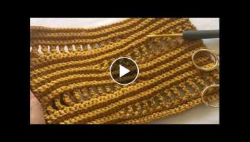 Crochet sea wave knitting pattern