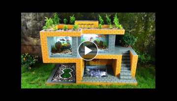 Build a beautiful modern villa for fish