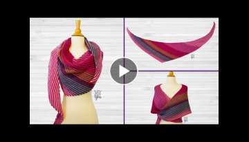 How to Knit a Double Gradient Boomerang Shawl 