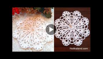 CROCHET doily Crochet flower Tutorial Crochet motif pattern
