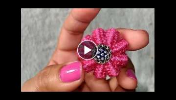 No crochet no knitting Surprise flower/ Hand embroidery trick