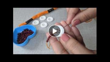  Easy Hand Embroidery Button design idea:Kurti