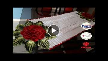 Easy and Beautiful 3D Crochet Tablecloth Motif