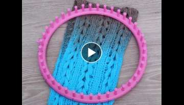 knitting loom: The braided scarf