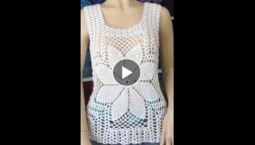 Crochet summer blouse