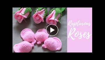 crochet small rose flower tutorial