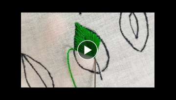  4 Easy Leaf Hand Embroidery Stitches