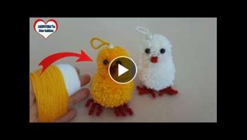 How to make very sweet CHICK from POMPONâ€¼ï¸