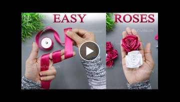 How to make ribbon rose 