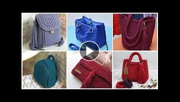 Stylish very useful crochet handbags 