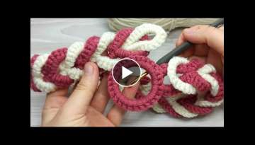 very easy crochet belt and hair band making