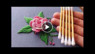 Most Beautiful 3D Rose flower with new trick 