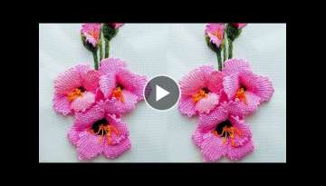 Amazing 3d Gladiolus| and Embroidery