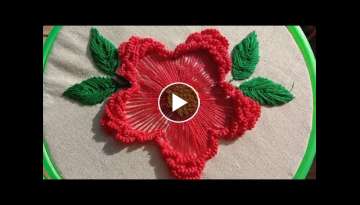 Brazilian flower embroidery for beginners