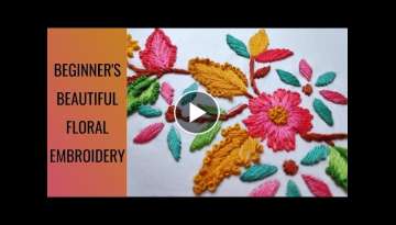 EASY Floral Embroidery for beginners