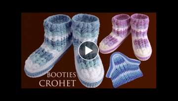 Zapatos Pantuflas a Crochet tamaÃ±o adulto