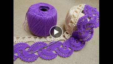 14 Abanicos dos colores Crochet parte 26k